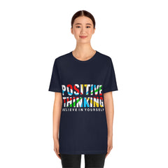 Positive Thinking Unisex Jersey Short Sleeve Tee