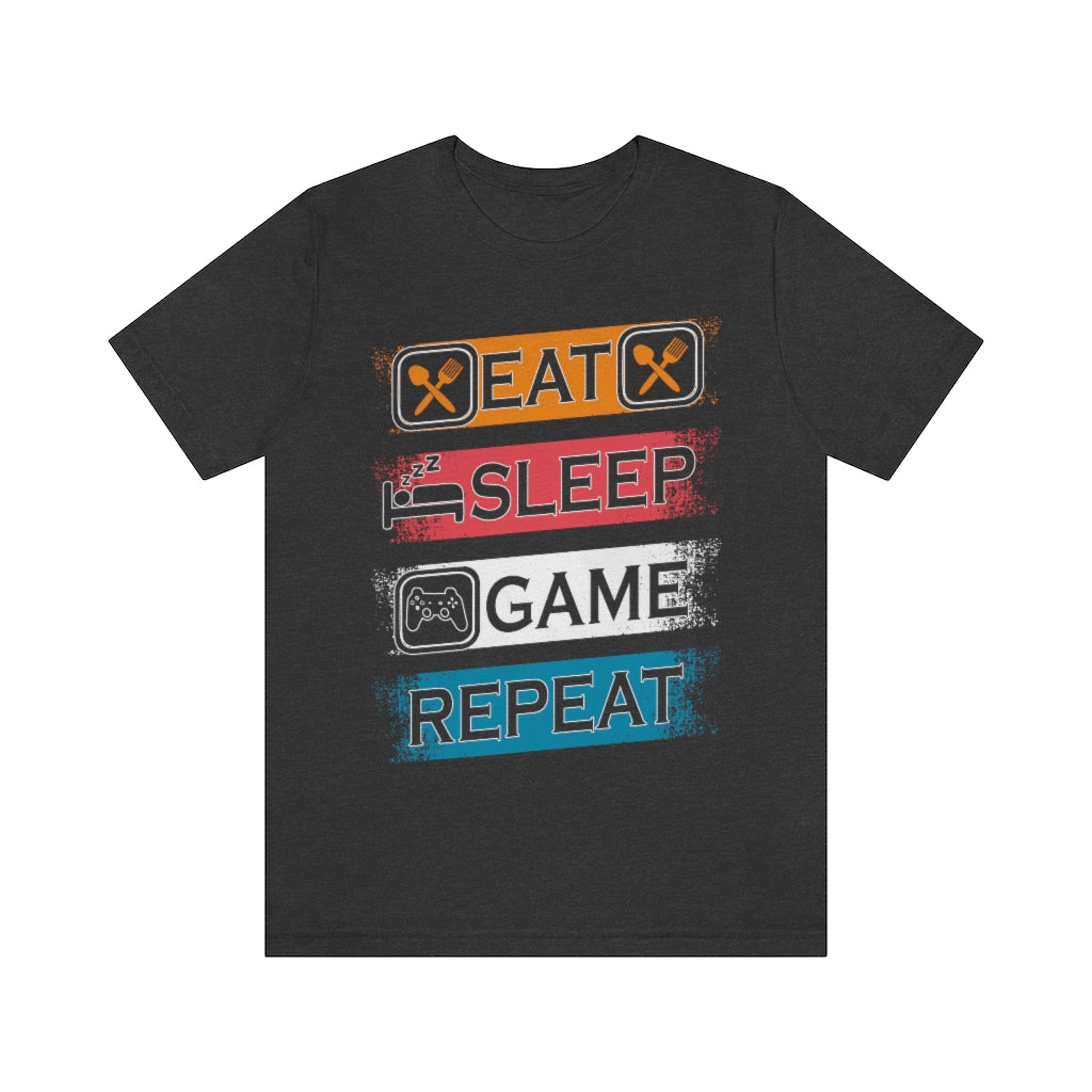 Gaming Repeat Unisex Jersey Short Sleeve Tee