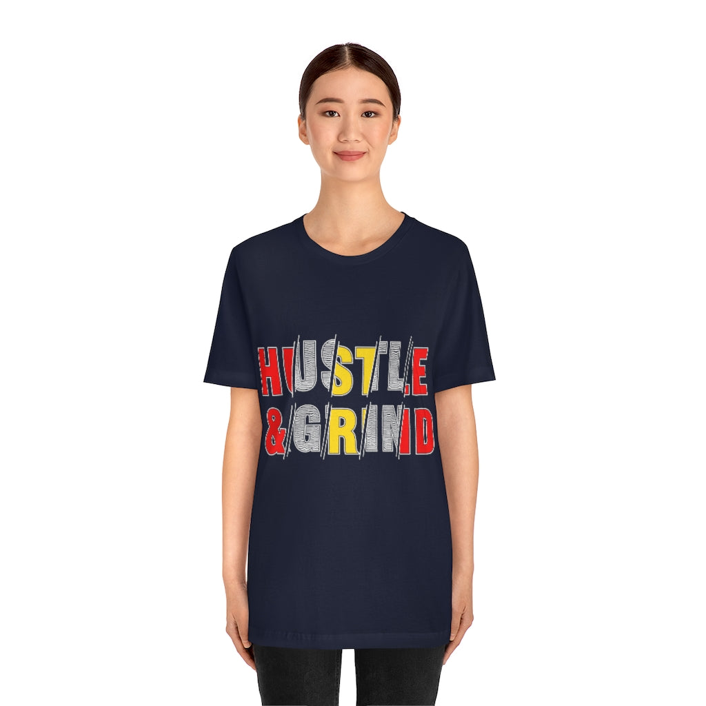 Hustle And Grind Unisex Jersey Short Sleeve Tee