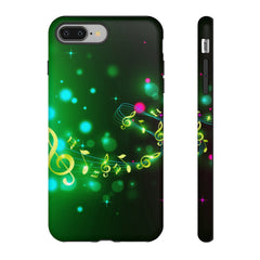 Golden Notes Music iPhone Tough Cases