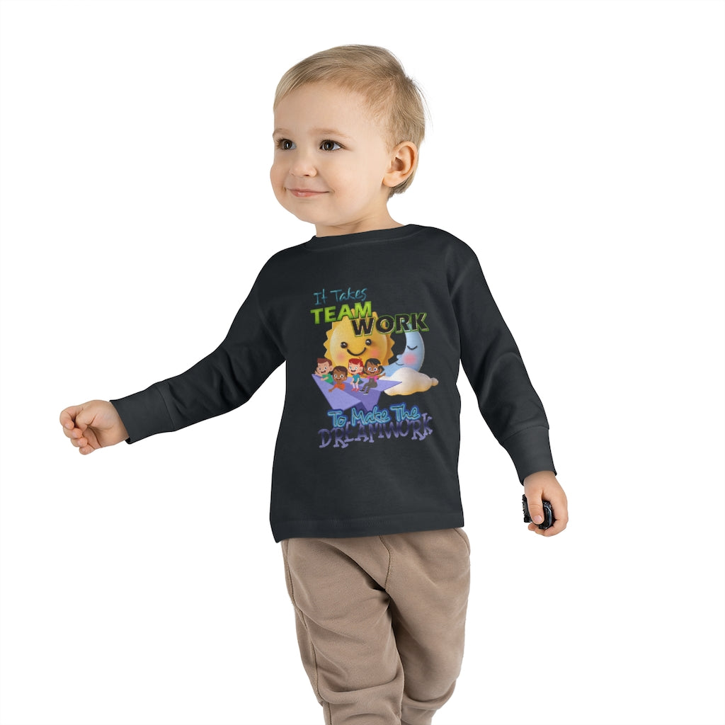 Team Work Toddler Long Sleeve Tee