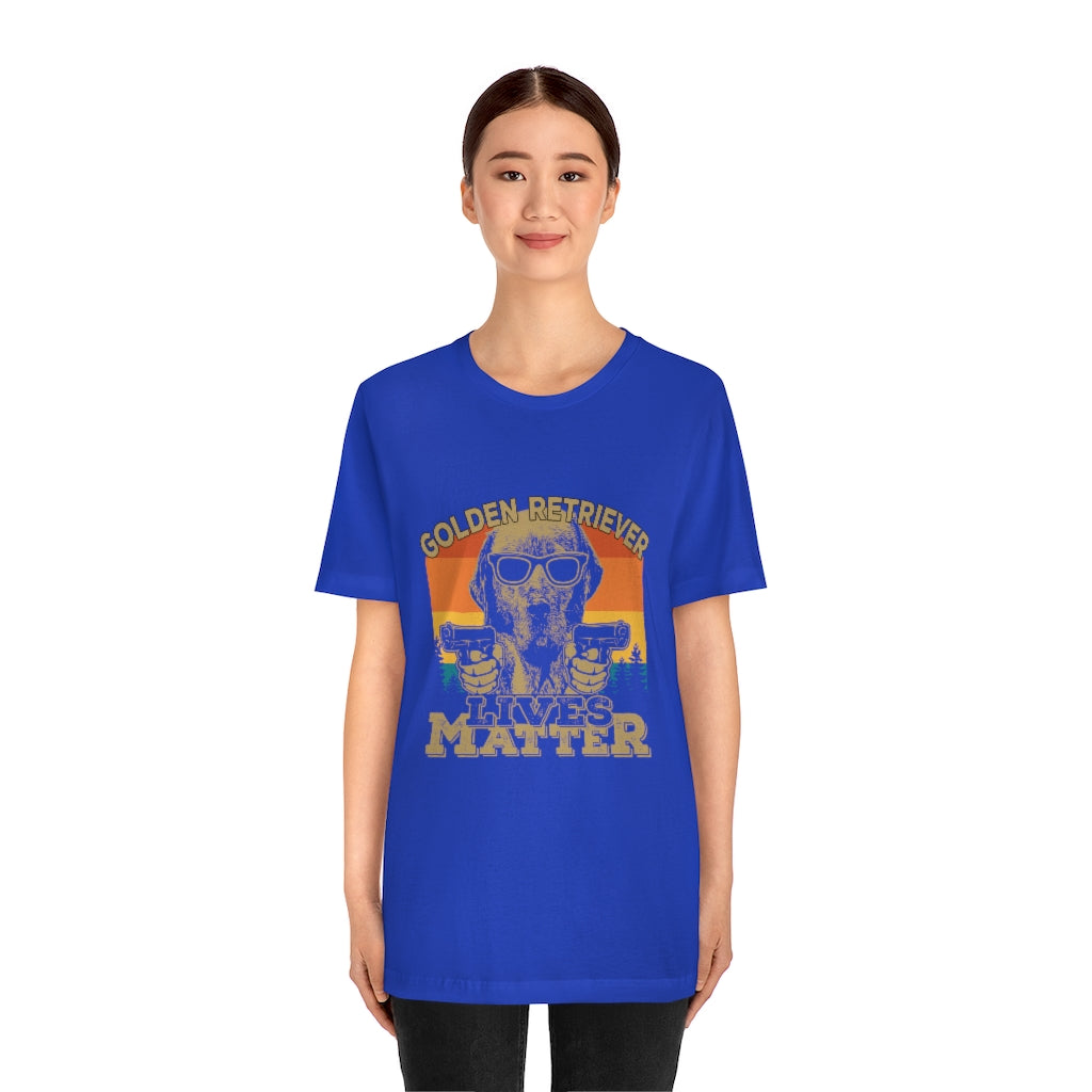 Golden Retriever Lives Matter Unisex Jersey Short Sleeve Tee