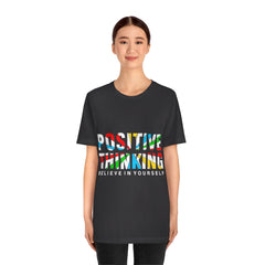 Positive Thinking Unisex Jersey Short Sleeve Tee