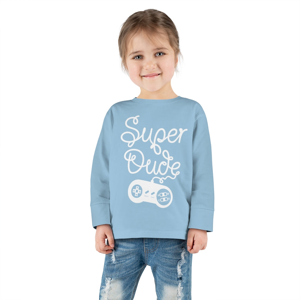 Super Dude Toddler Long Sleeve Tee