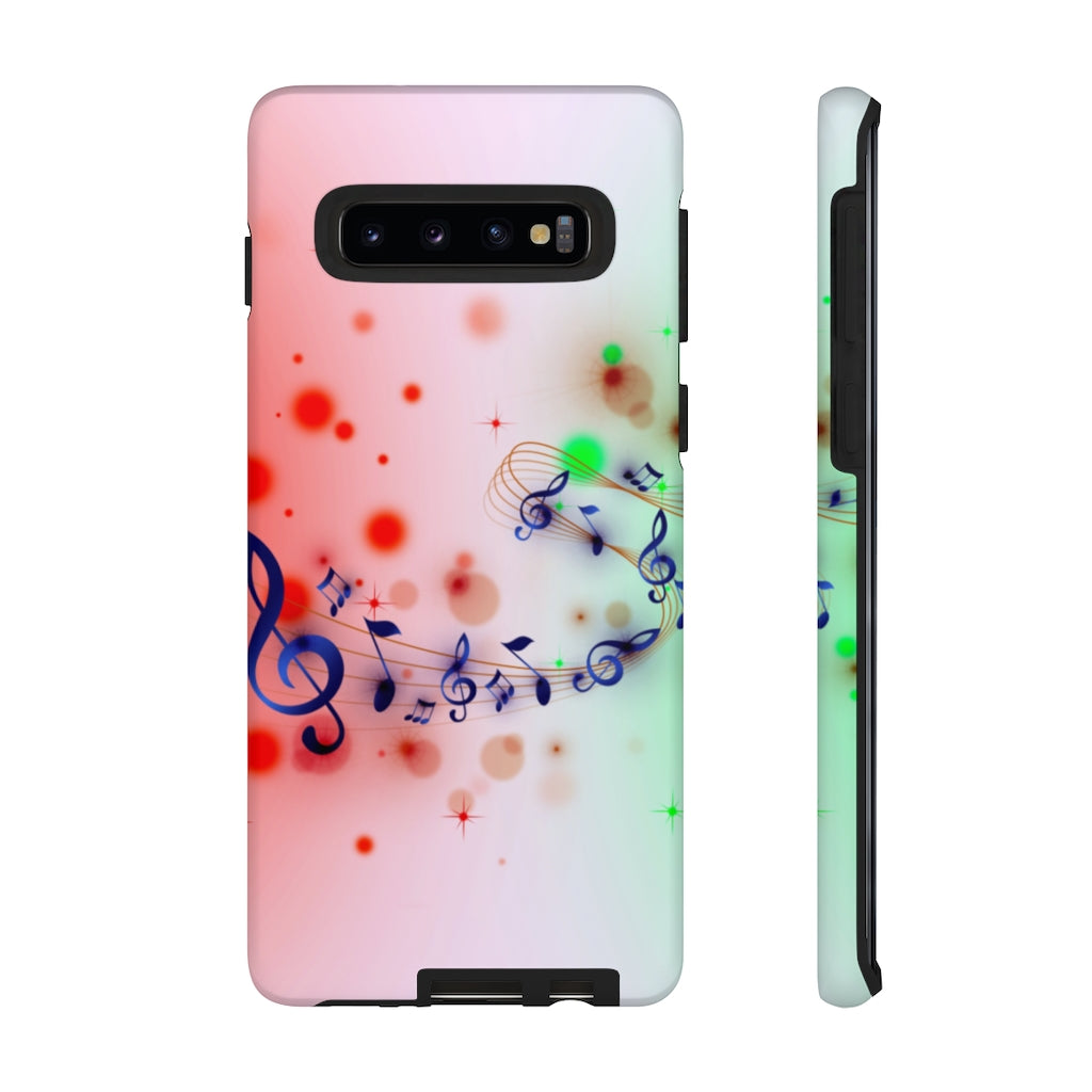 Purple Notes Music Samsung Galaxy Tough Cases