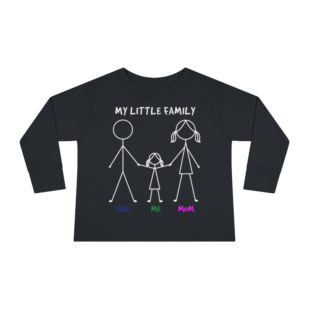 My Little Family Toddler Long Sleeve Tee