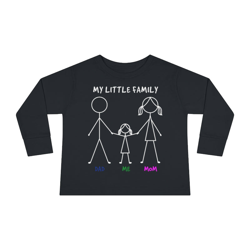 My Little Family Toddler Long Sleeve Tee