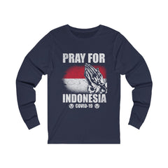 Pray For Indonesia Unisex Jersey Long Sleeve Tee