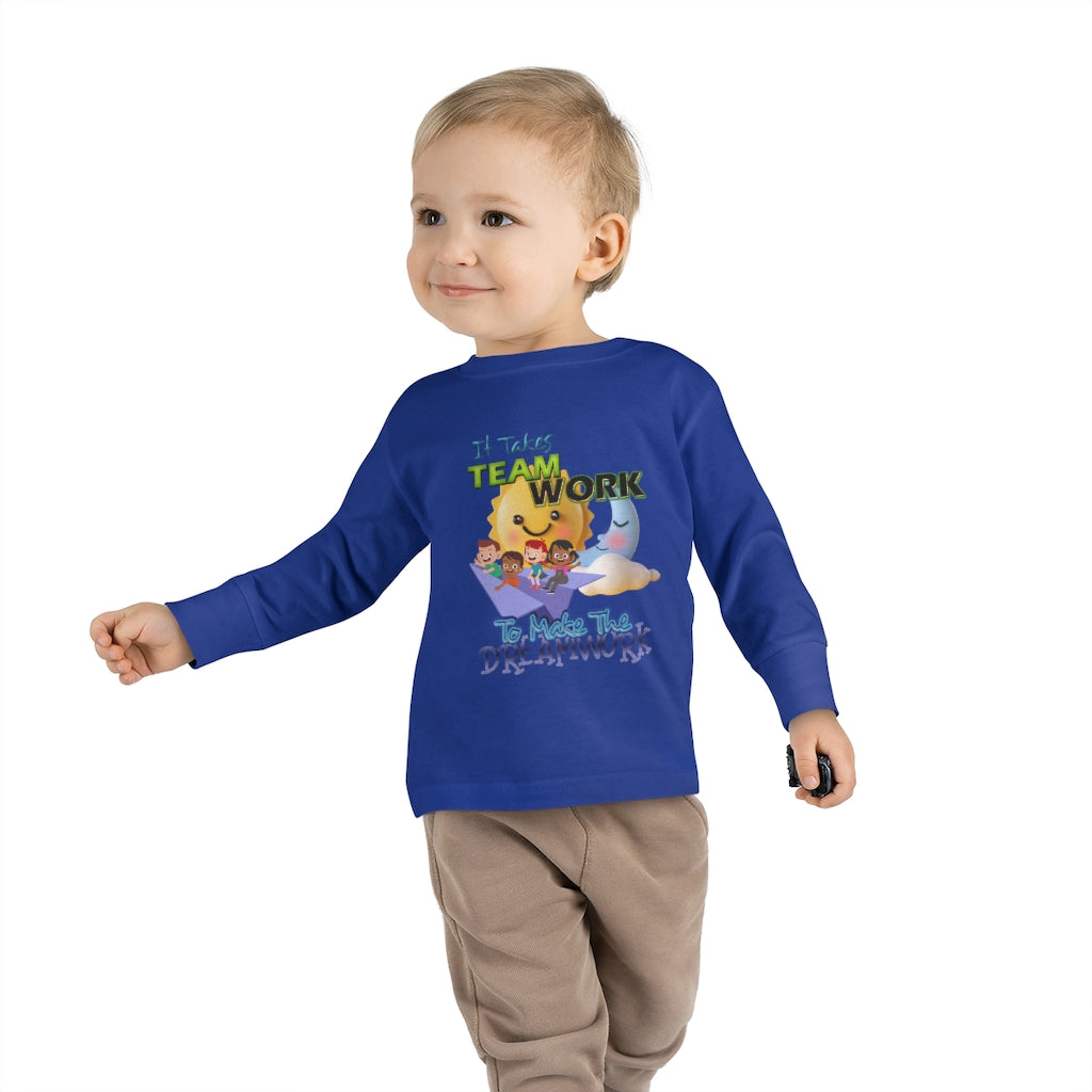Team Work Toddler Long Sleeve Tee
