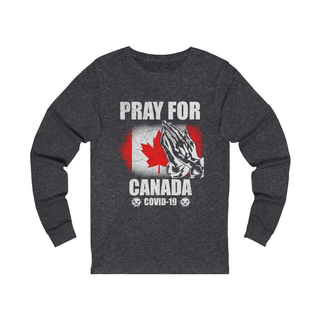 Pray For Canada Unisex Jersey Long Sleeve Tee