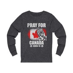 Pray For Canada Unisex Jersey Long Sleeve Tee