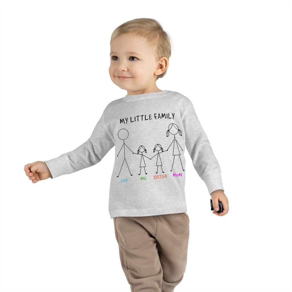 My Little Family Toddler Long Sleeve Tee
