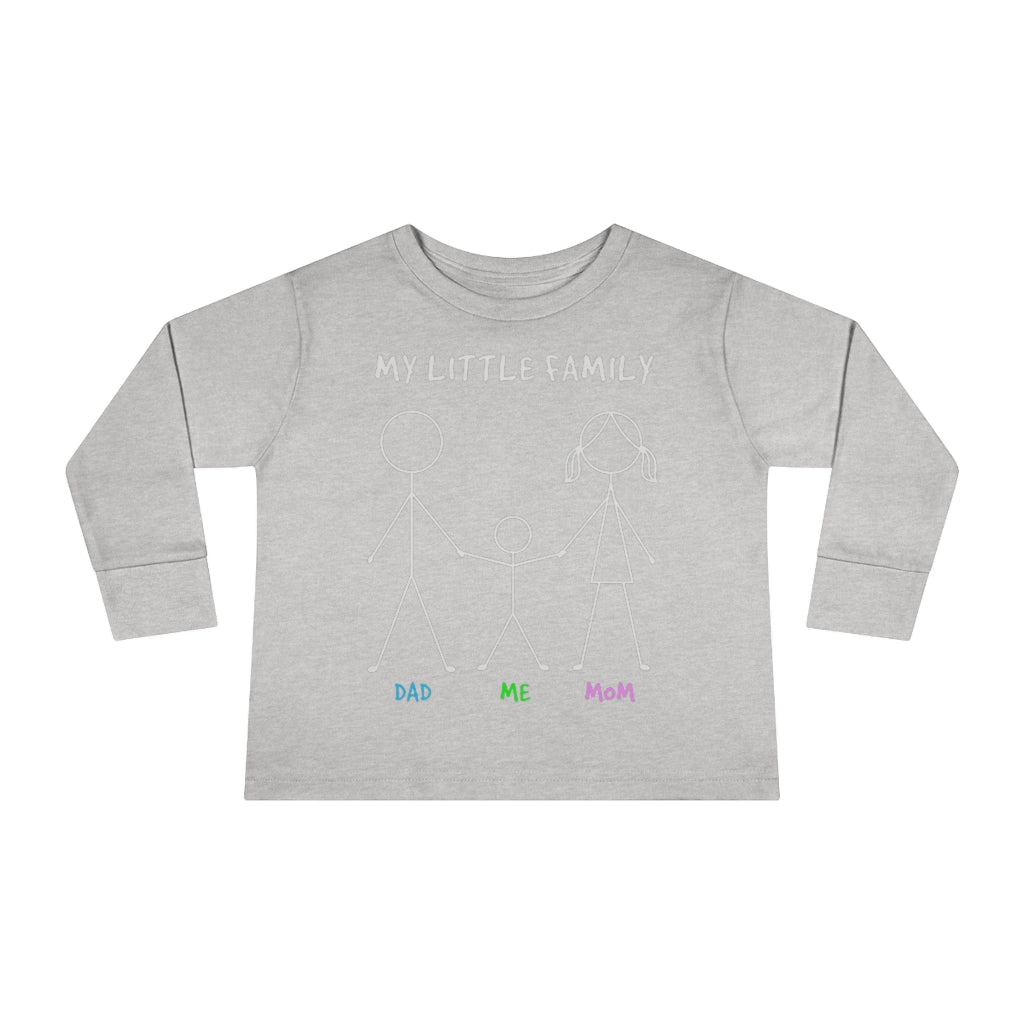 My Little Family Toddler Long Sleeve Tee
