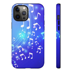 Curving Notes Music iPhone Tough Cases