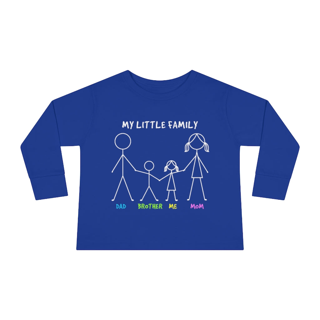My Little Family Toddler Long Sleeve Tee