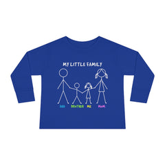 My Little Family Toddler Long Sleeve Tee