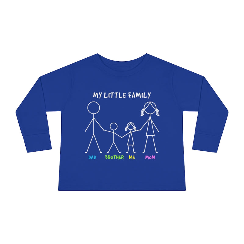 My Little Family Toddler Long Sleeve Tee