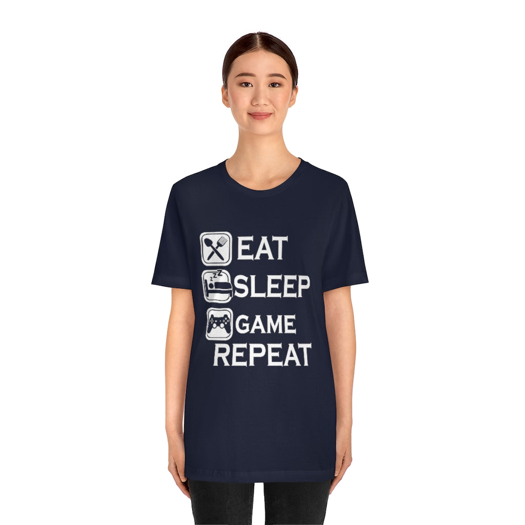 Gaming Repeat Unisex Jersey Short Sleeve Tee