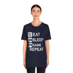 Gaming Repeat Unisex Jersey Short Sleeve Tee