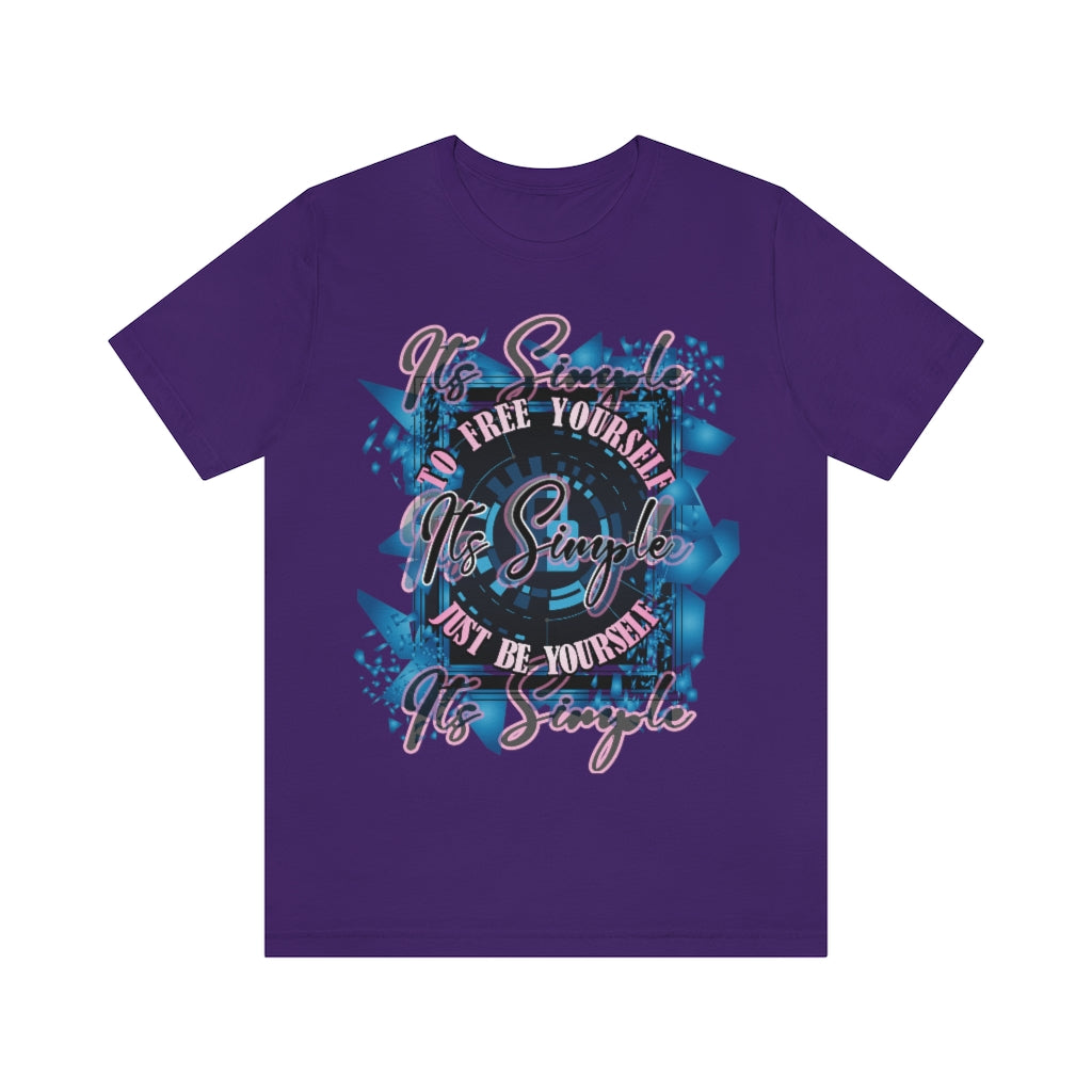 Free Yourself Be Yourself Unisex Jersey Short Sleeve Tee