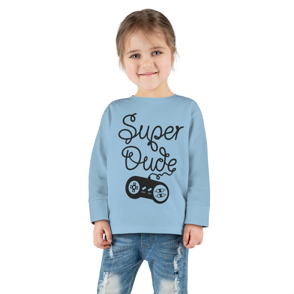 Super Dude Toddler Long Sleeve Tee