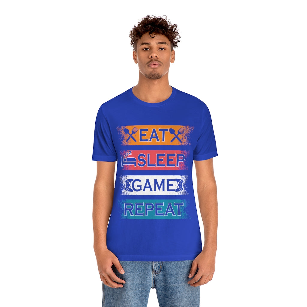 Gaming Repeat Unisex Jersey Short Sleeve Tee