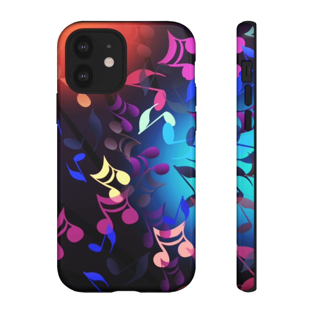 Scattered Notes Music iPhone Tough Cases