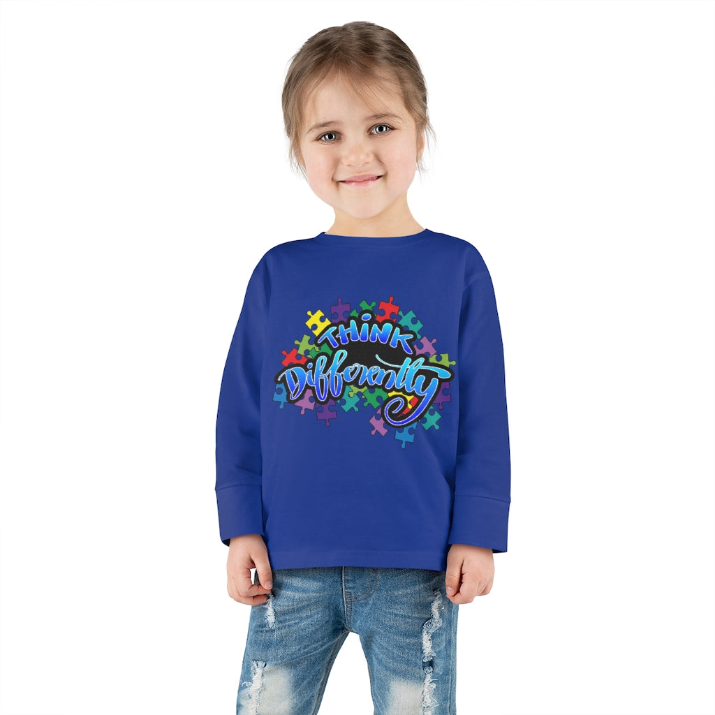 Think Differently Toddler Long Sleeve Tee