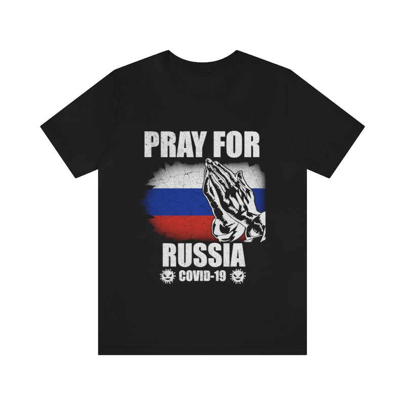 Pray For Russia Unisex Jersey Short Sleeve Tee