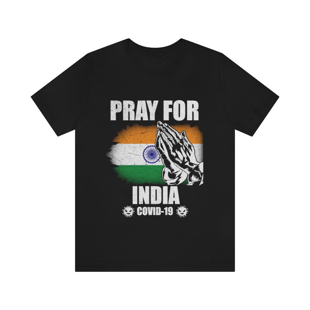 Pray For India Unisex Jersey Short Sleeve Tee