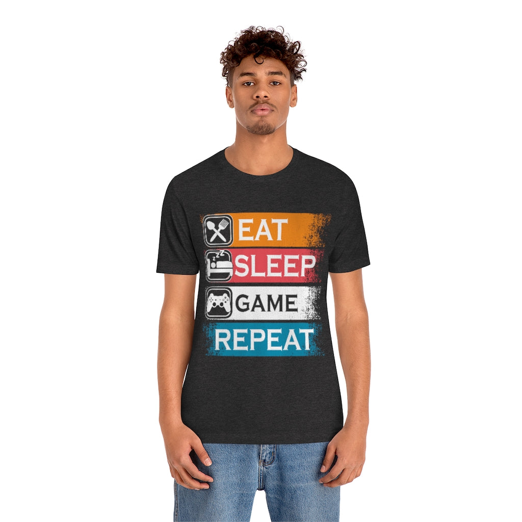 Gaming Repeat Unisex Jersey Short Sleeve Tee