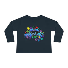 Think Differently Toddler Long Sleeve Tee