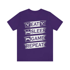 Gaming Repeat Unisex Jersey Short Sleeve Tee