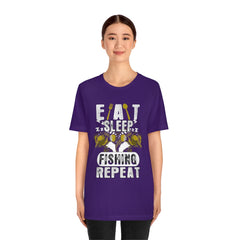 Fishing Repeat Unisex Jersey Short Sleeve Tee