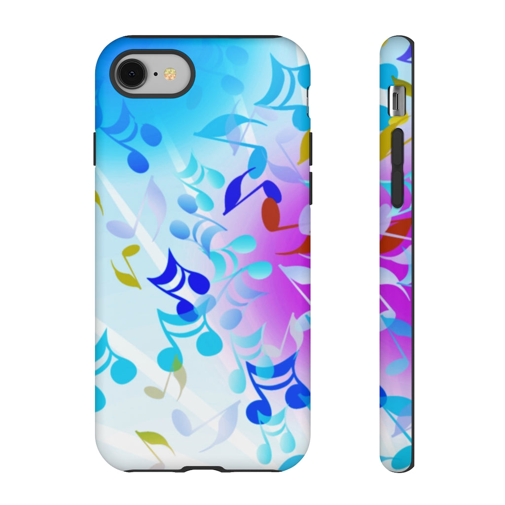 Scattered Notes Music iPhone Tough Cases