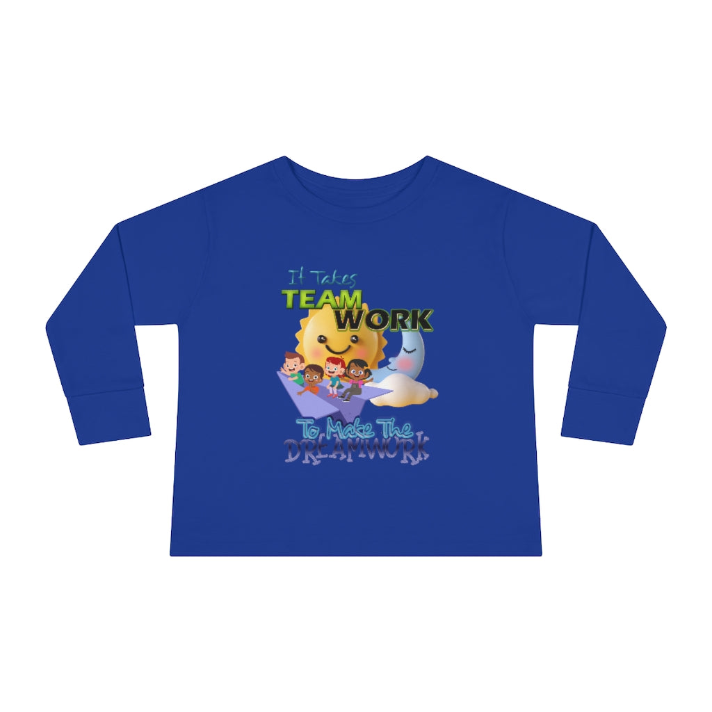 Team Work Toddler Long Sleeve Tee