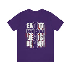 Jesus Repeat Unisex Jersey Short Sleeve Tee