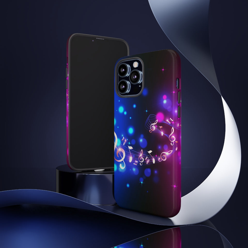 Golden Notes Music iPhone Tough Cases