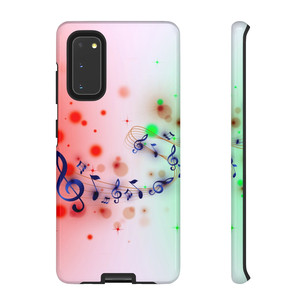 Purple Notes Music Samsung Galaxy Tough Cases