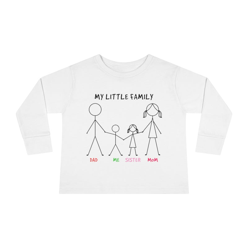 My Little Family Toddler Long Sleeve Tee