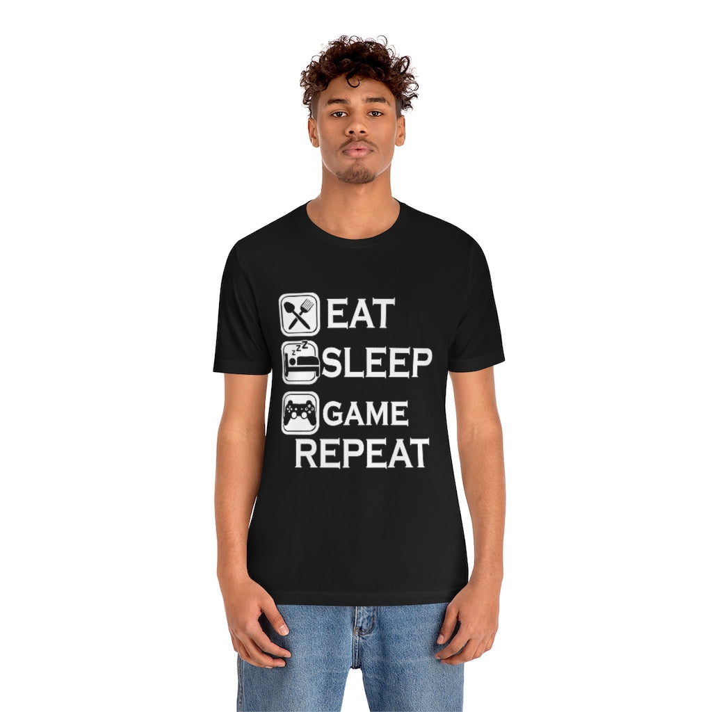 Gaming Repeat Unisex Jersey Short Sleeve Tee