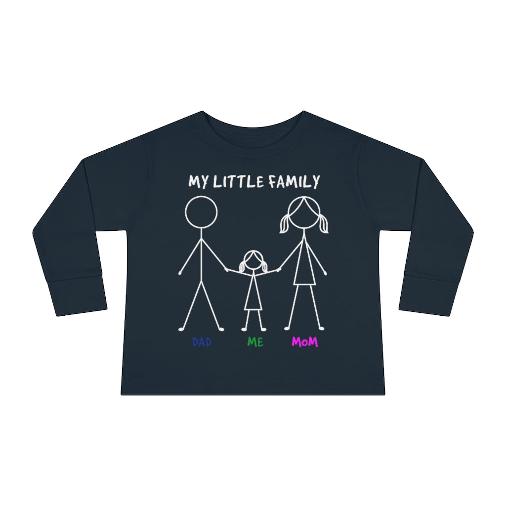 My Little Family Toddler Long Sleeve Tee