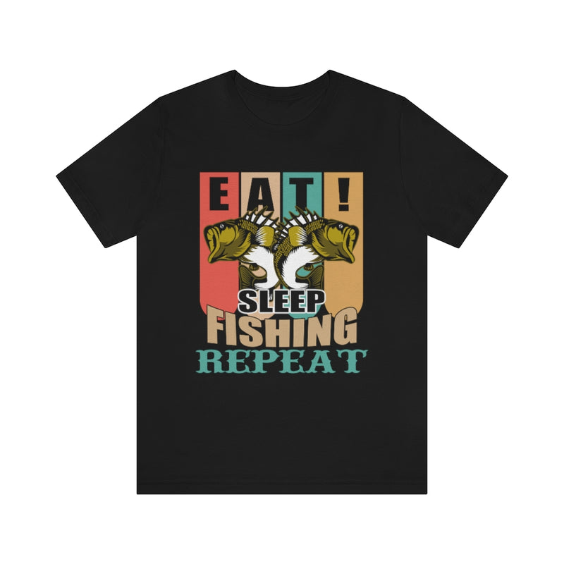 Fishing Repeat Unisex Jersey Short Sleeve Tee