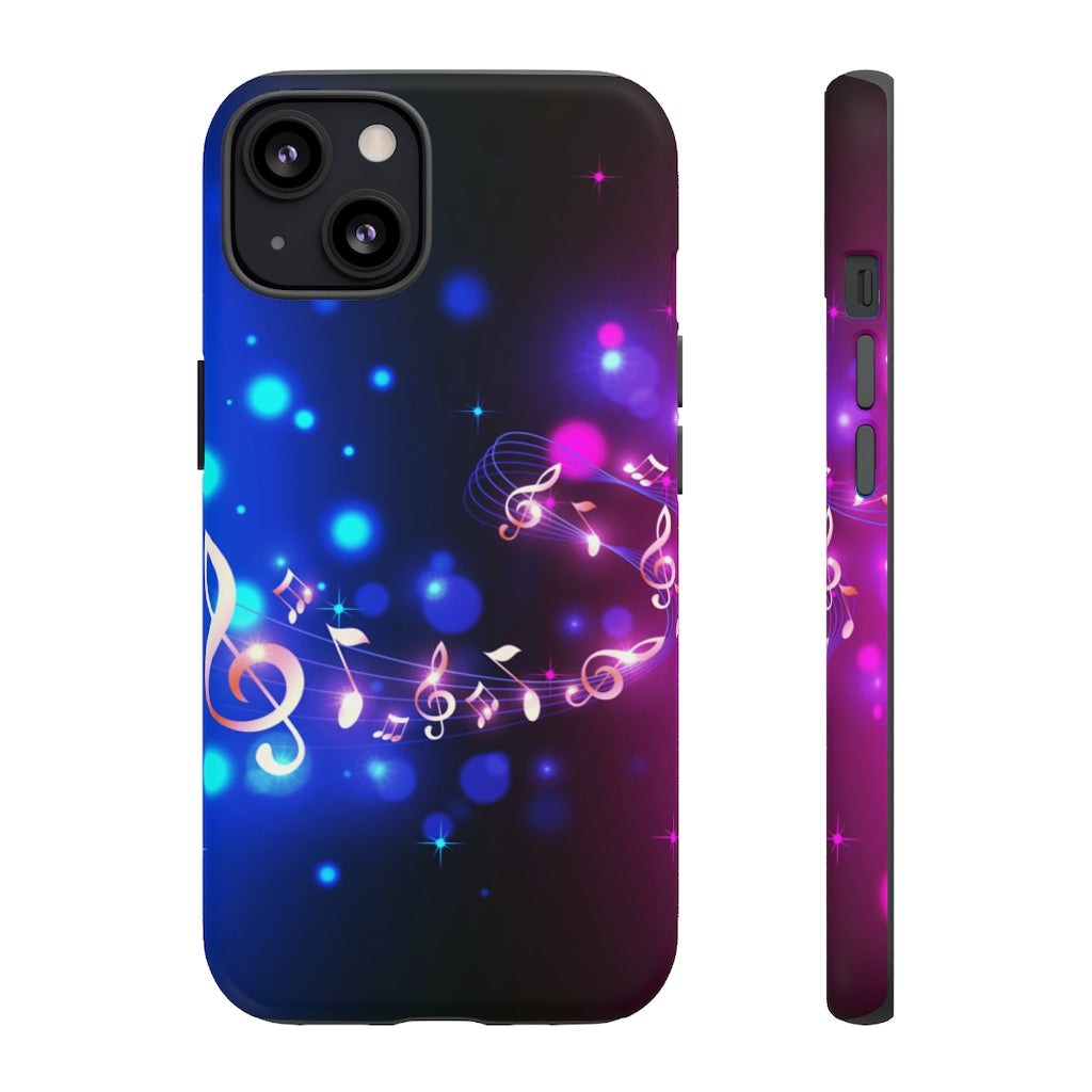 Golden Notes Music iPhone Tough Cases