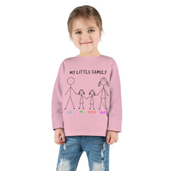 My Little Family Toddler Long Sleeve Tee