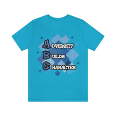 Adversity Builds Character Unisex Jersey Short Sleeve Tee