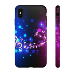 Golden Notes Music iPhone Tough Cases