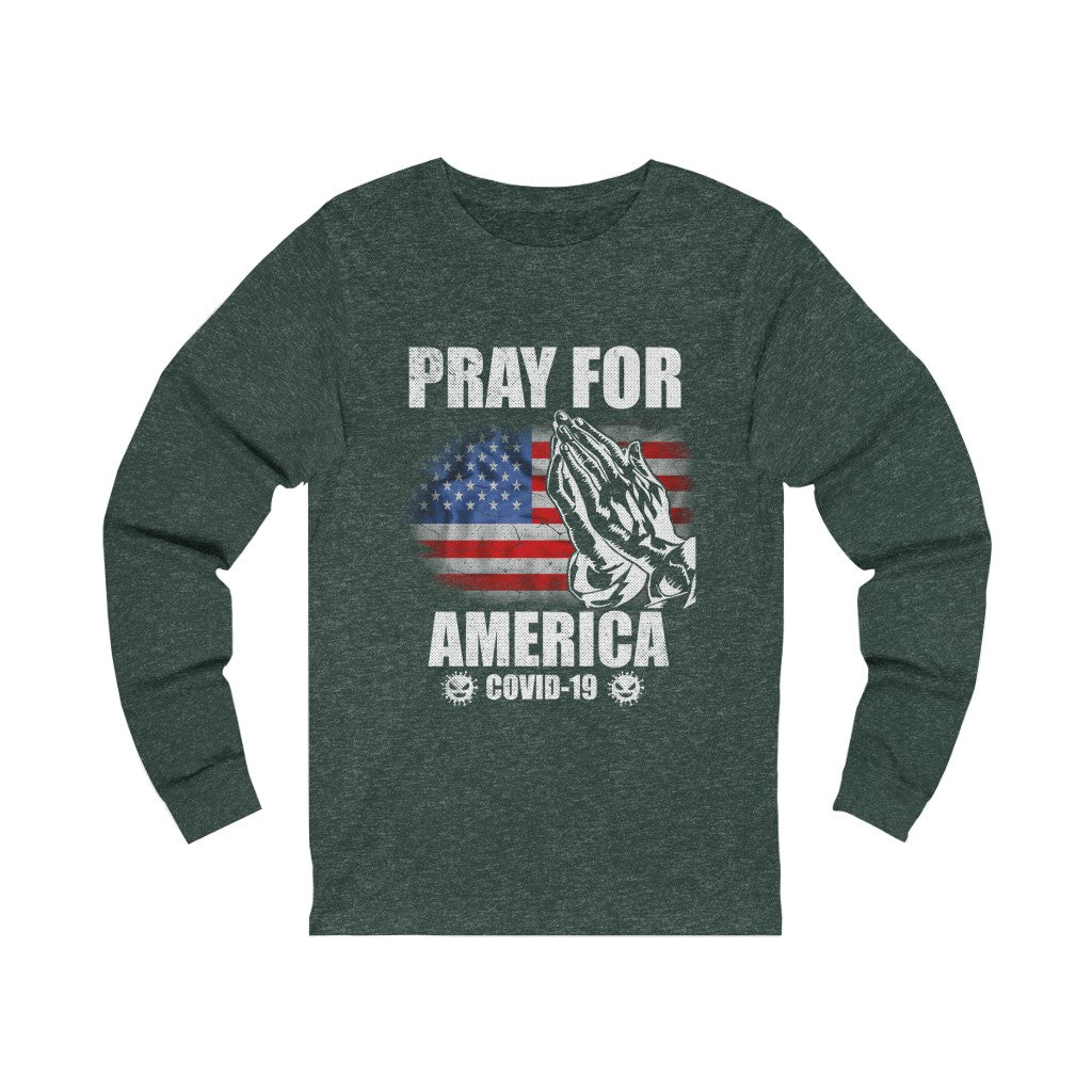 Pray For America Unisex Jersey Long Sleeve Tee