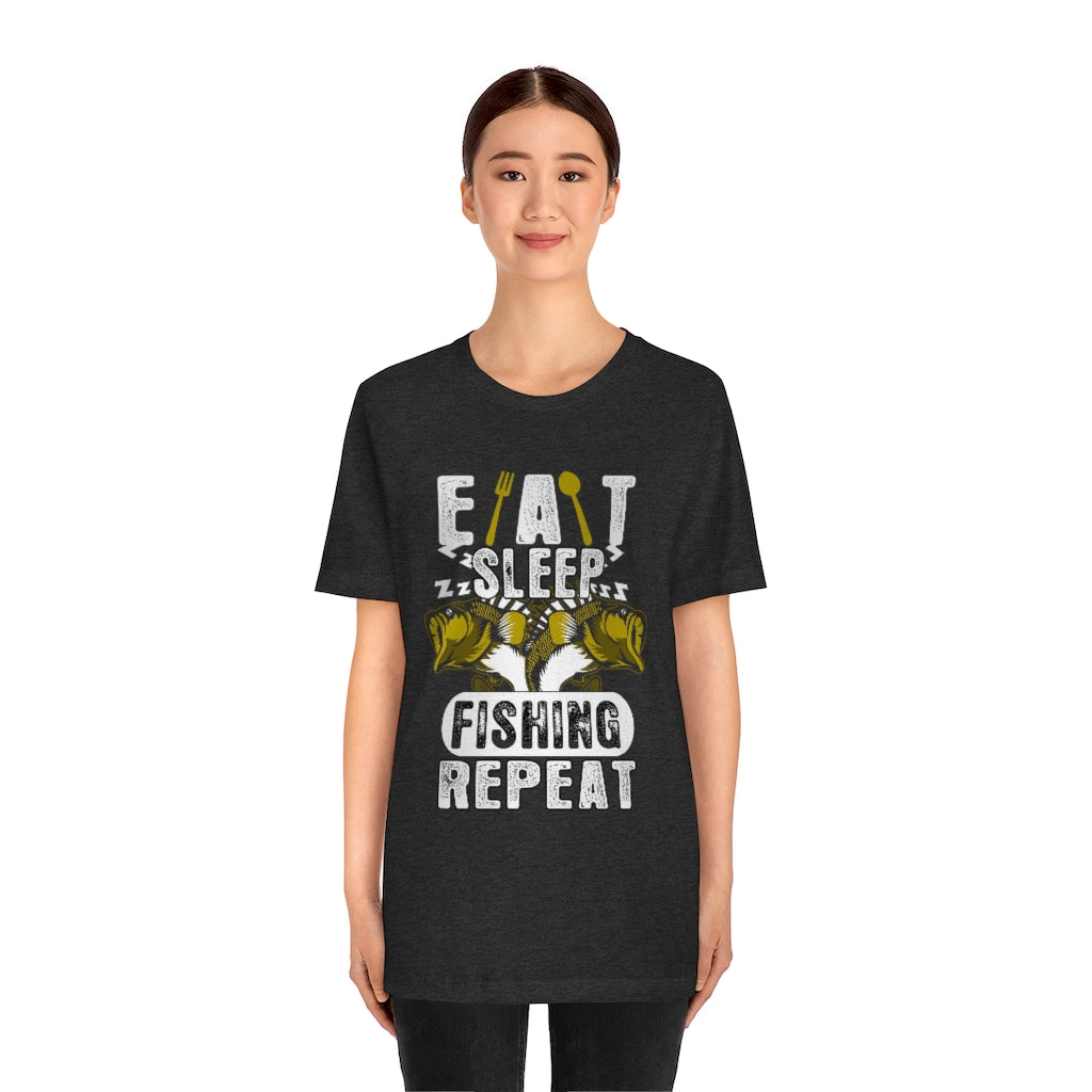 Fishing Repeat Unisex Jersey Short Sleeve Tee