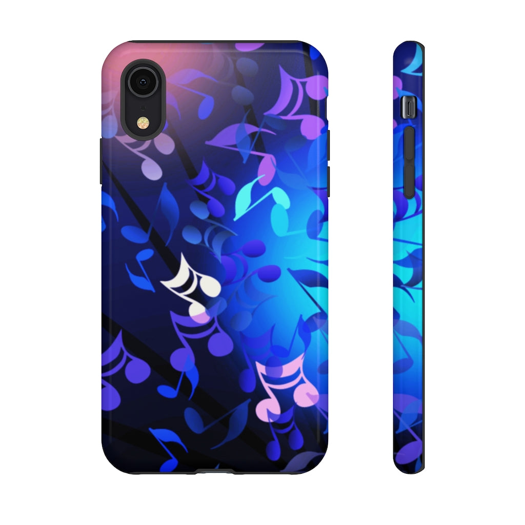 Scattered Notes Music iPhone Tough Cases